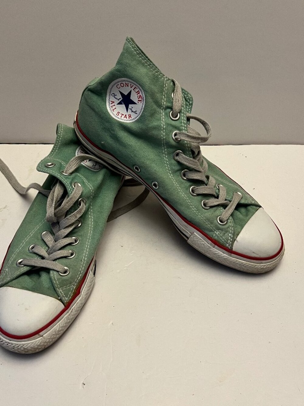 Converse All Star Chuck Taylor High Top Sneakers Green Size 8